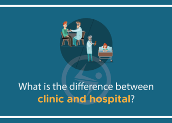 What is the difference between clinic and hospital?