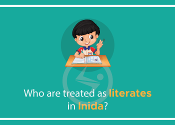 Who are treated as literates in India?