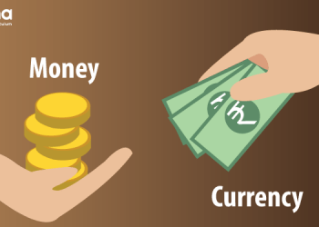 Difference between money and currency